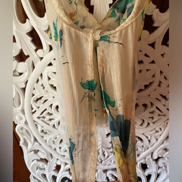 Millau Tank Blouse Open Back Bohoemian M - Picture 4 of 5